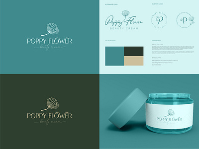 Botanical boho cosmetic brand logo project