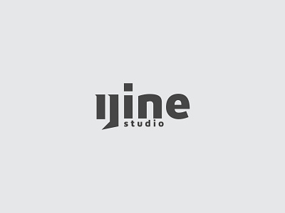 Nine studio branding flat gaming logo minimal vector