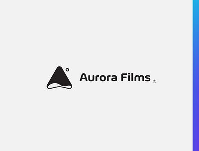 Aurora Films brandin design identity logo minimal