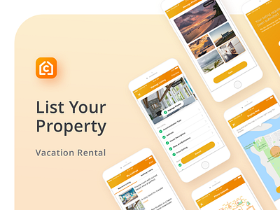 Rental booking App UI/UX - List your property