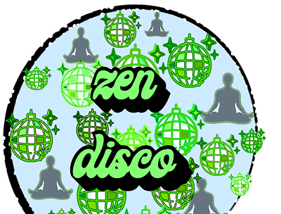 Zen Disco branding design icon illustration art illustrator logo vector