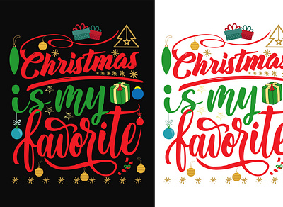 Christmas is my favorite T-shirt design,Marry Christmas animation branding christmas christmas t shirt design graphic design illustration logo motion graphics t t shirt t shirt design