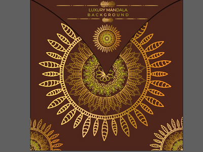 Luxury ornamental mandala design background in Vector file elegant
