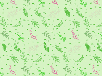 Hand drawn floral pattern background Free Vector