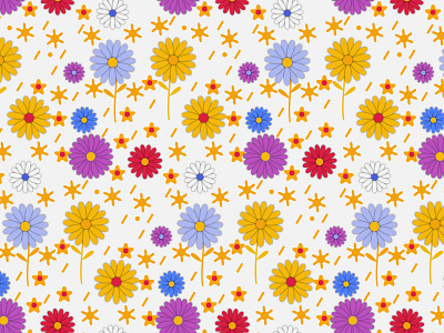 Seamless floral pattern for design. Small multicolored flowers liberty