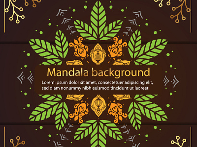 Luxury mandala design background