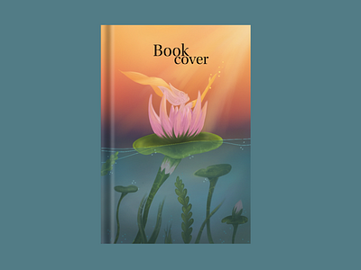 Water Lily or Nymphaea. art book bookcover character cover design digital illustration editorial flower graphic design illustration lily photoshop procreate water