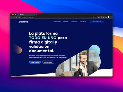 e.Firma Website redesign