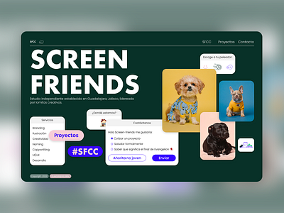 screen-friends website. (WIP)
