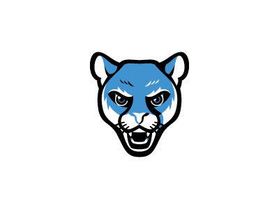 Cougars cougar cougars head logo sports