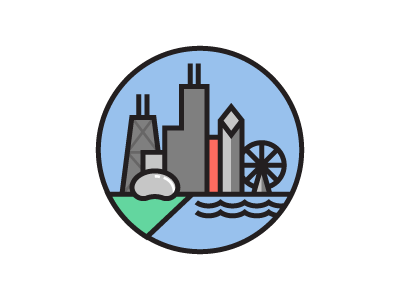 Chicago chicago city illustration