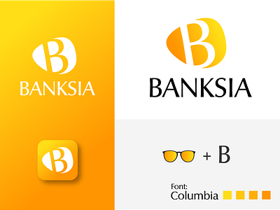 Banksia Logo made for Sunglasses brand