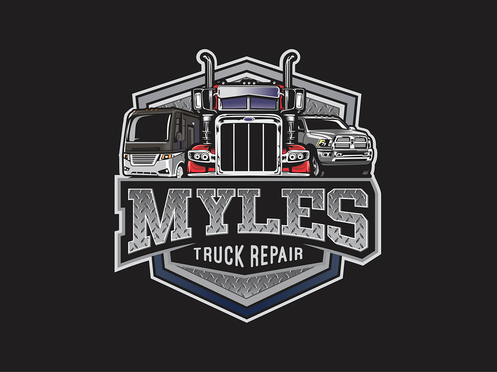 Myles Truck Repair Logo By Capra Graphics On Dribbble