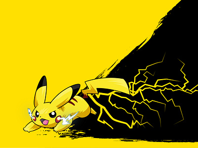 Pokemon Pikachu Character illustration branding design graphic design illustration logo vector