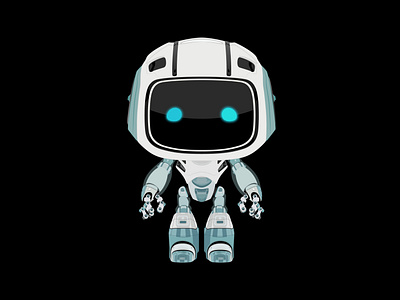 Cute Robot illustration Vector