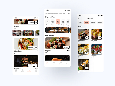 Food delivery app app application delivery delivery app design food food and drink food app ux