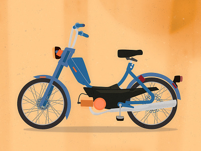 Bike 2d bike frame illustration style