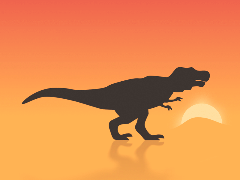 Dino Walk animation dinosaur gif loop tyrannosaurus