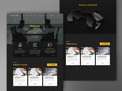 Learning Platform Dashboard dark mode e learning landing page ui ux website