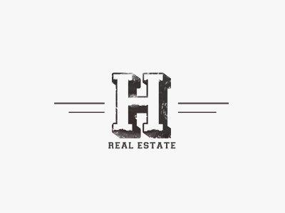 H. real estate design estate font h h. icon lines logo real text type