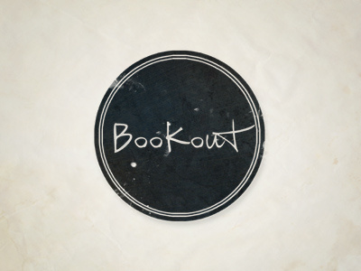 Bookout bookout circle design logo type typography