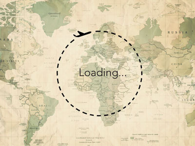 Loading - travel around the world.