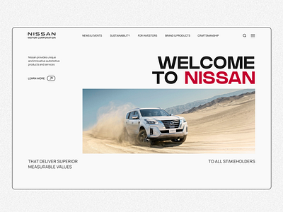 Nissan car cover home page nissan ui