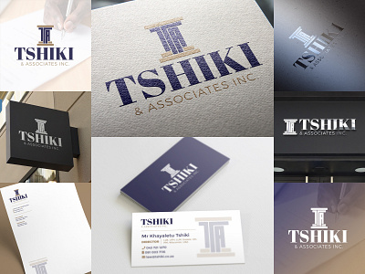 Tshiki & Associates Inc. logo and brand mockups branding graphic design logo logo design
