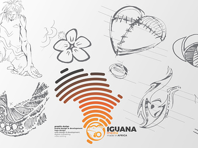 IGUANA media | made in Africa doodles graphic design iguana media