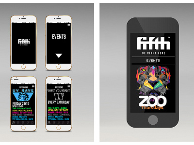 Nightclub App app design bookings events nightclub user experience