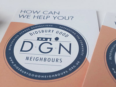 Logo an leaflets for a registered charity - DGN branding charity graphic design leaflets logo printing