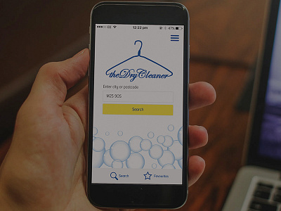 The Drycleaner App - App Homepage app digital design dryceaning graphic design infographic u ex design ui design website