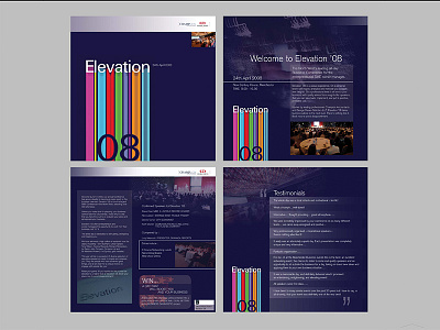 Elevation Event Brochure branding conference dynamic event graphic design logo logo design motivational speaking