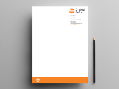 Digital Pace logo design branding design geometric graphic design illustration logo logo design printing typography vector