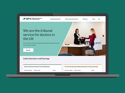 Medical Practitioners Tribunal Court - website design