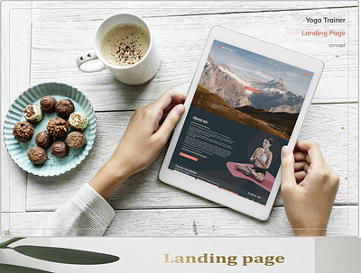 Yoga with Lara - Yoga Trainer Landing page concept personal trainer ui design ux design uxui webdesign website yoga