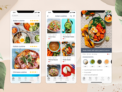 Daily UI Challenge 040 Recipe daily 100 challenge daily ui design mobile app ui
