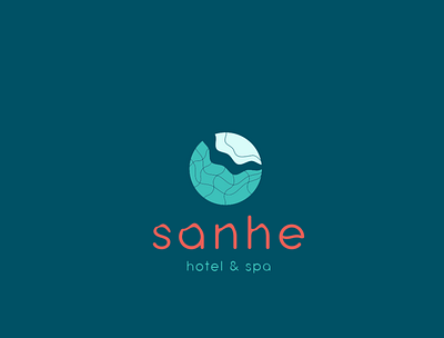 sanhe logo branding design illustration vector
