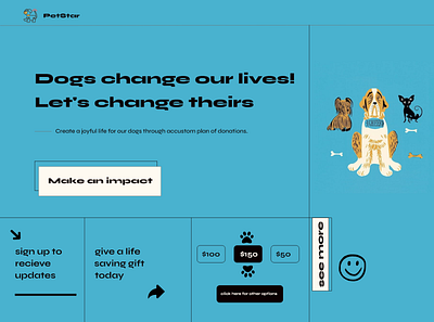 Doggies colorful design graphic design illustration ui web