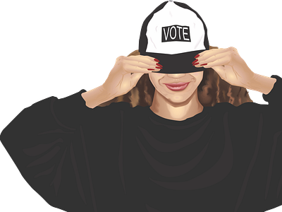 Beyonce Vote beyoncé coreldraw illustration photoediting vote voter votingspree