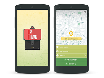 Up Down App app auto down fare meter mobile splash screen up