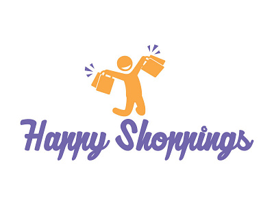 Logo happy icon identity logo shopping