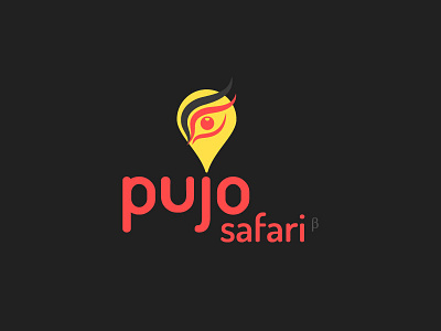 Pujo Safari new logo durga puja festival logo pujo