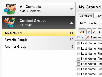 CRM Group Functionality