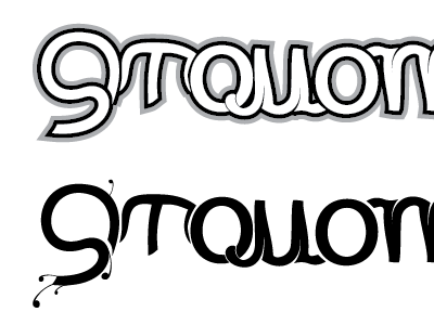 9tomorrows ambigram band logo