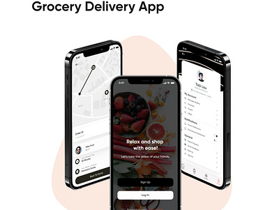 Grocery Delivery App app app design delivery design food graphic design mobile app design ui