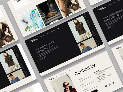 Fashion Wardrobe - website branding design design thinking fashion landing page ui ui design ux web design website