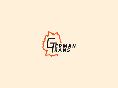 GermanTrans branding design flat illustrator logo minimal vector web website