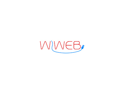 Wiweb branding design flat illustrator logo minimal vector web website