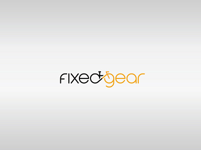 FixedGear branding design flat illustrator logo minimal typography vector